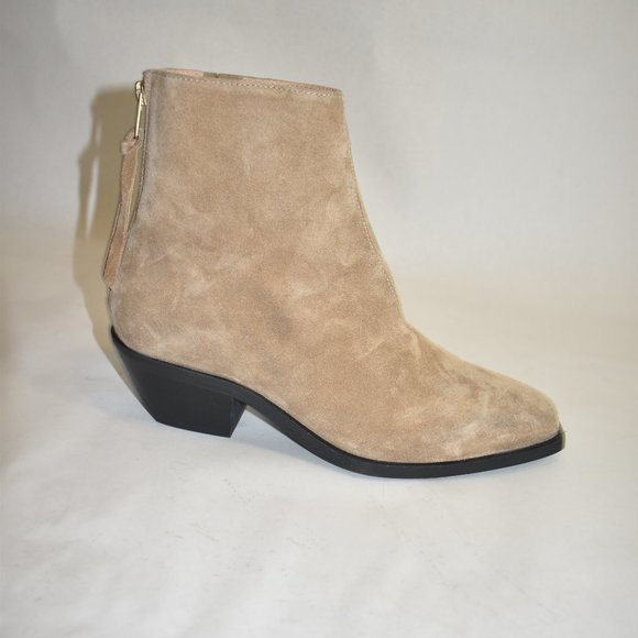 ALLSAINTS Lenora Suede Boots Cognac Sand  39 EU 9 US - Picture 4 of 11